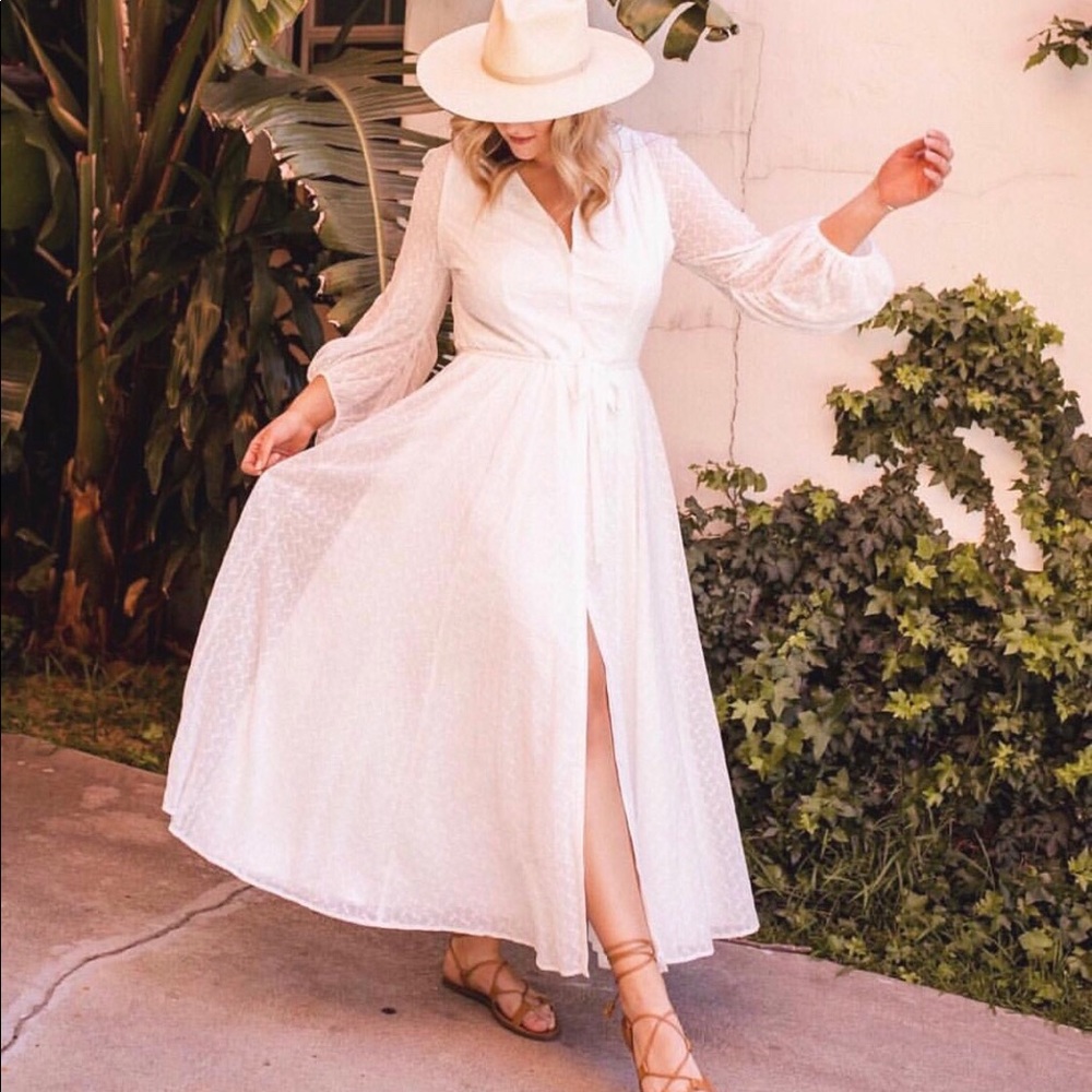 Gal Meets Glam white lined dress size US 6 UK 10